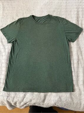 3 For $25 Men's Classic Green Crew Neck T-Shirt Short Sleeve Basic Tee Heathered